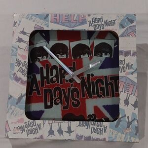 The Beatles A Hard Day Night Collectible Decorative Round Glass Wall Clock